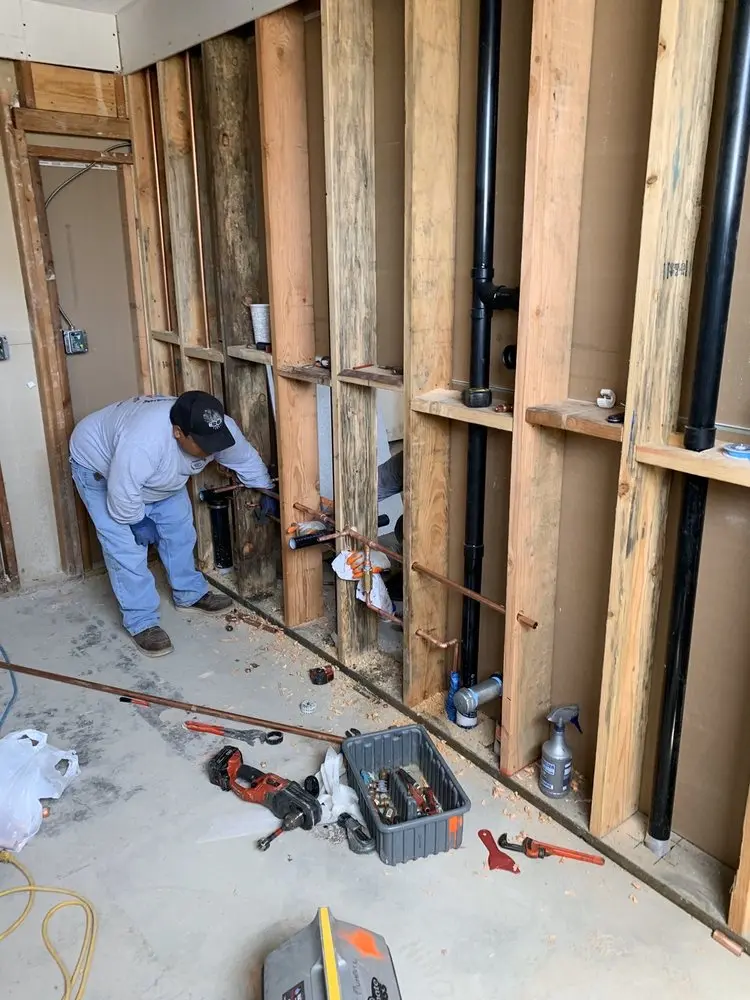 Commercial rough-in plumbing for Water Heater Replacement in West Lynn